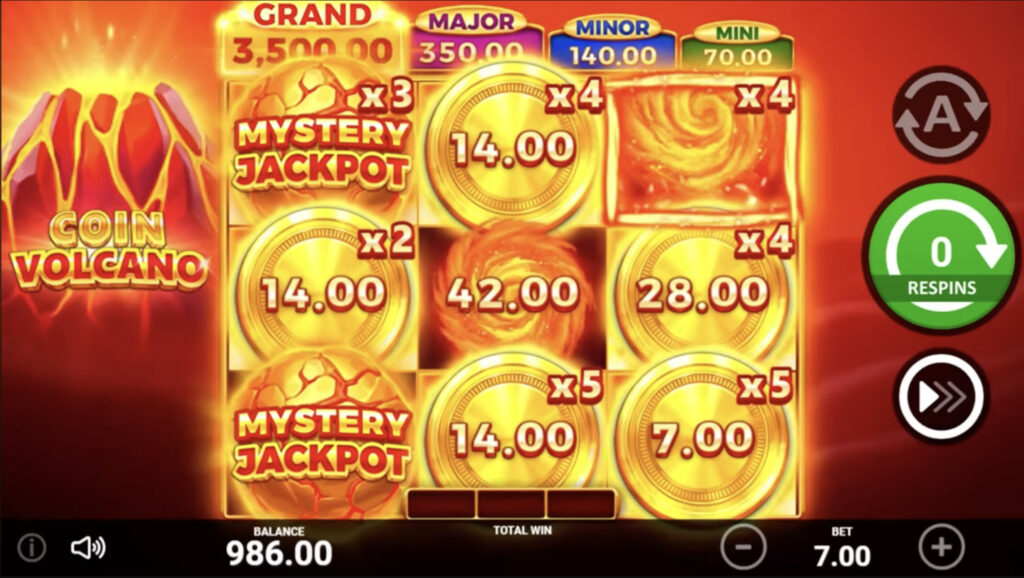 Coin Volcano slot by 3 Oaks Gaming