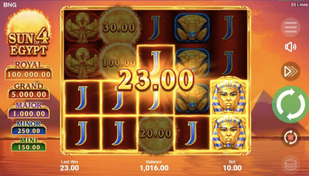 Sun of Egypt 4 slot gameplay